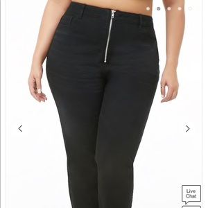 Plus size high rise jeans